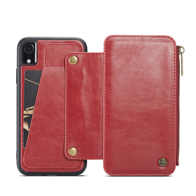 iPhone XR Case Folio Flip Wallet Detachable Phone Case Slim