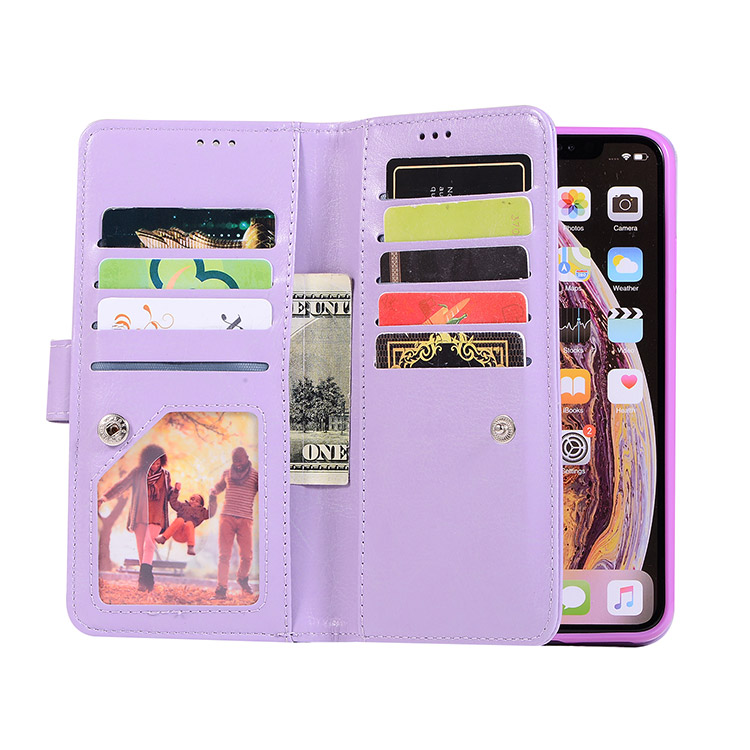 iPhone XS Max Case Casebus Glitter Bling 9 Cards Slots Wallet Phone