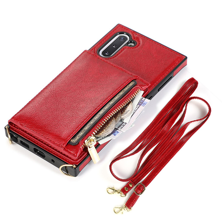 Samsung Galaxy Note10 Case Casebus Classic Square Crossbody Wallet