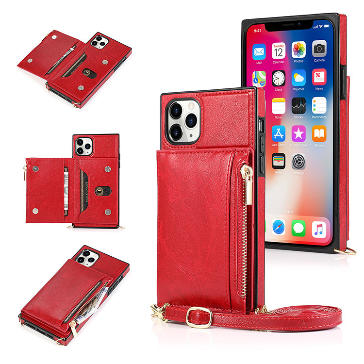 iPhone 11 Pro Max Case Casebus Classic Square Crossbody Wallet
