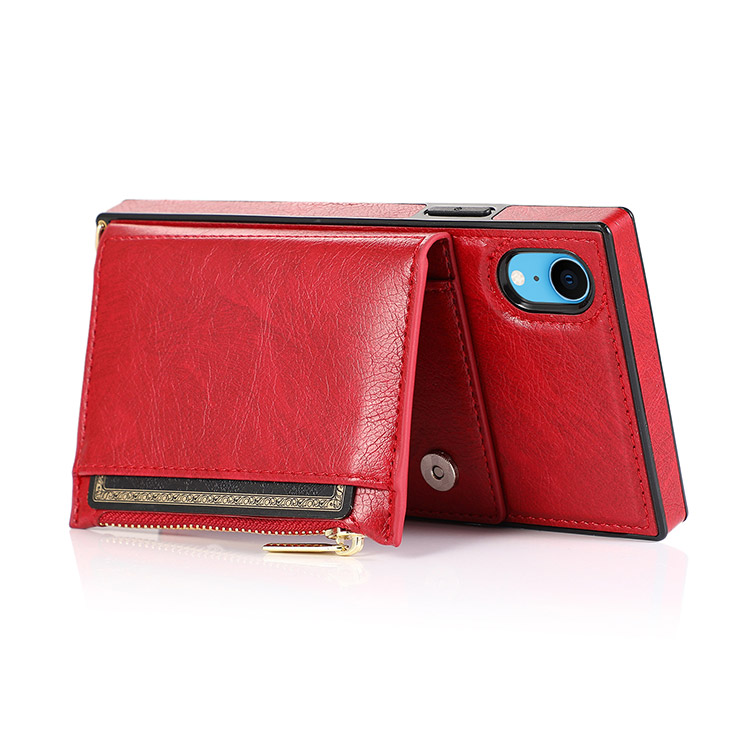 iPhone XR Case Casebus Classic Square Crossbody Wallet Phone Case
