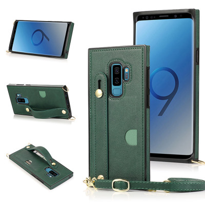 Samsung Galaxy S20 Ultra Cases Casebus - Hand Strap Holder Crossbody Wallet Phone Case - Credit Card Holder, Adjustable Removable Shoulder Strap, Leather Kickstand Shockproof Case