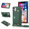 Casebus - Hand Strap Holder Crossbody Wallet Phone Case - Credit Card Holder, Adjustable Removable Shoulder Strap, Leather Kickstand Shockproof Case