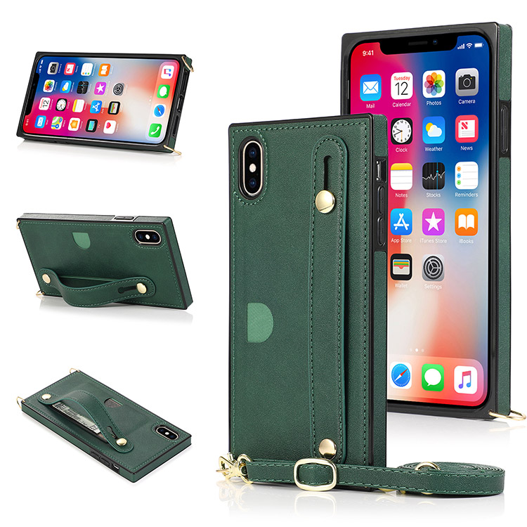 iPhone XS Max Case Casebus Hand Strap Holder Crossbody Wallet Phone