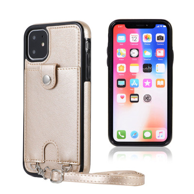 iPhone X/XS Case - Crossbody Wallet Phone Case - Casebus Slim Crossbody Wallet Phone Case, Detachable Strap, Card Holder Clutch Leather Back Case - ERATO