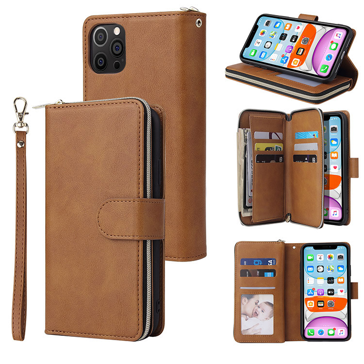 iPhone 14 Pro Max Case - Folio Flip Wallet Phone Case - Casebus Classic  Wallet Phone Case, 9 Card Slots, Premium Leather, Credit Card Holder,  Shockproof Case - BENNIE - Casebus