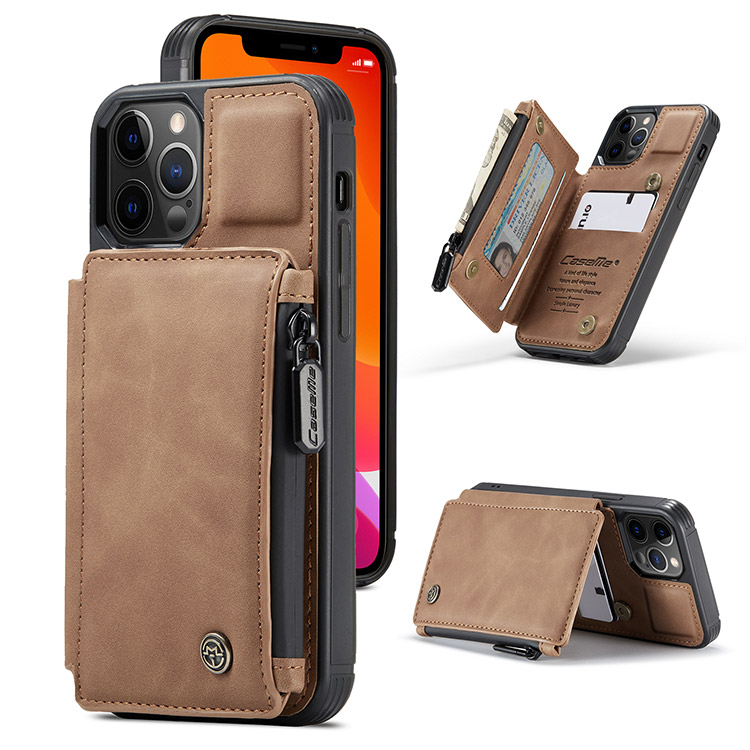 iPhone Wallet Case with Card Holder Premium Leather Double