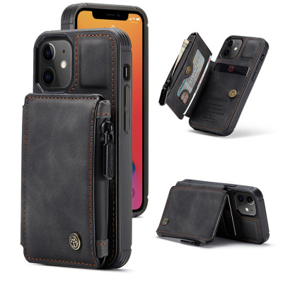 Samsung Galaxy S20 Ultra Cases Casebus - Double Magnetic Clasp Wallet Phone Case - Premium Leather, Credit Card Holder, Zipper Pocket, Kickstand Shockproof Case - C20#