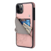 Casebus - Slim Mandala Wallet Phone Case - Premium Leather, Credit Card Holder, Button Closure, Kickstand Shockproof Case