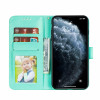 Casebus - Mandala Folio Wallet Phone Case - Premium Leather, Credit Card Holder, Flip Kickstand Shockproof Case