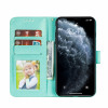 Casebus - Mandala Folio Wallet Phone Case - Premium Leather, Credit Card Holder, Flip Kickstand Shockproof Case