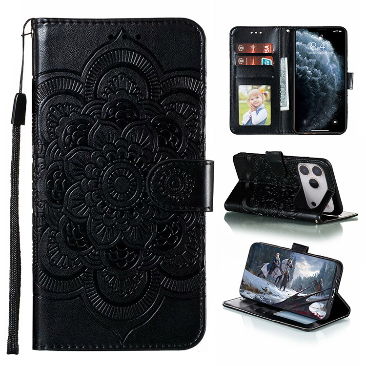 Custodia a portafoglio per iPhone 16 Pro Max, in pelle PU, con chiusura magnetica, con slot per carte di credito RFID, funzione cavalletto, antiurto, custodia protettiva per iPhone 16 Pro Max-KT