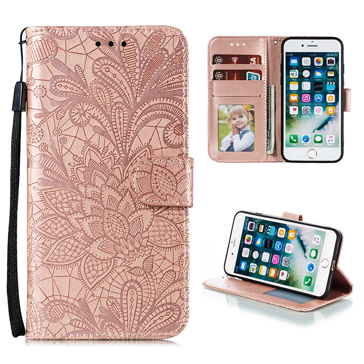 iPhone SE 2020 Case Casebus Lace Folio Wallet Phone Case Premium