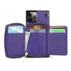 Casebus - Classic Crossbody Wallet Phone Case - Premium Leather, Credit Card Holder, Zipper Pocket Purse Handbag, Kickstand Shockproof Case