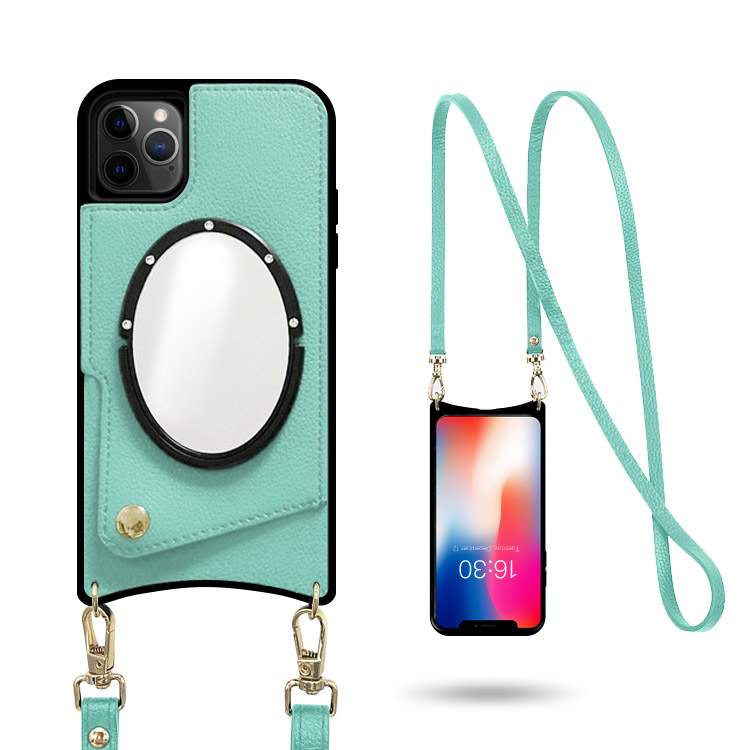 iPhone 11 Pro Max Case - Crossbody Wallet Phone Case - - Casebus - Classic  Luxurious Crossbody Wallet Phone Case (with Metal Strap) - Casebus