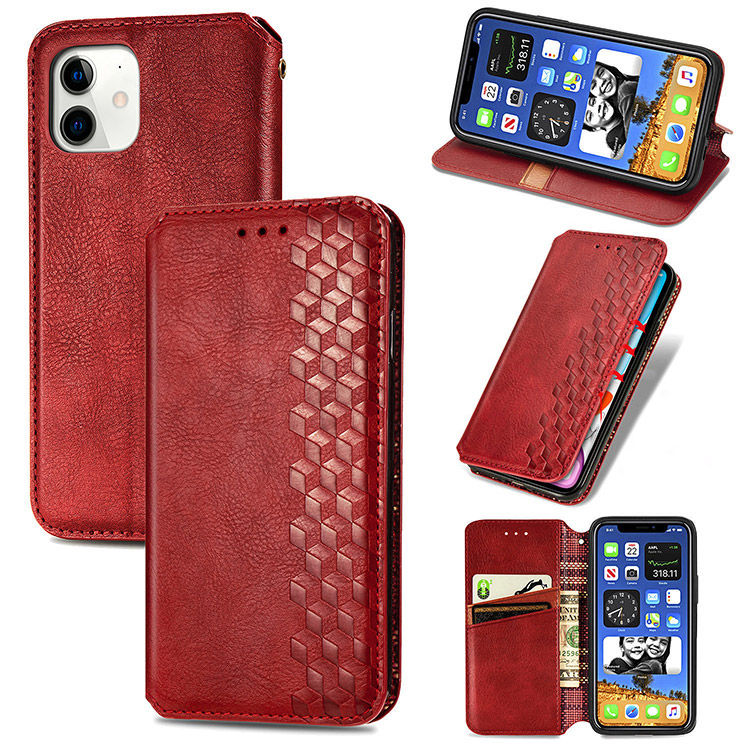 Cover for iPhone 11 Leather Kickstand Premium Business Card Holders Mobile Phone Cover with Free