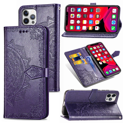 Samsung Galaxy S20 Plus Case - Folio Flip Wallet Phone Case - Casebus Mandala Leather Wallet Phone Case, Flip Folio, Premium Leather, Credit Card Holder, Magnetic Closure, Kickstand Shockproof Case - OLENA