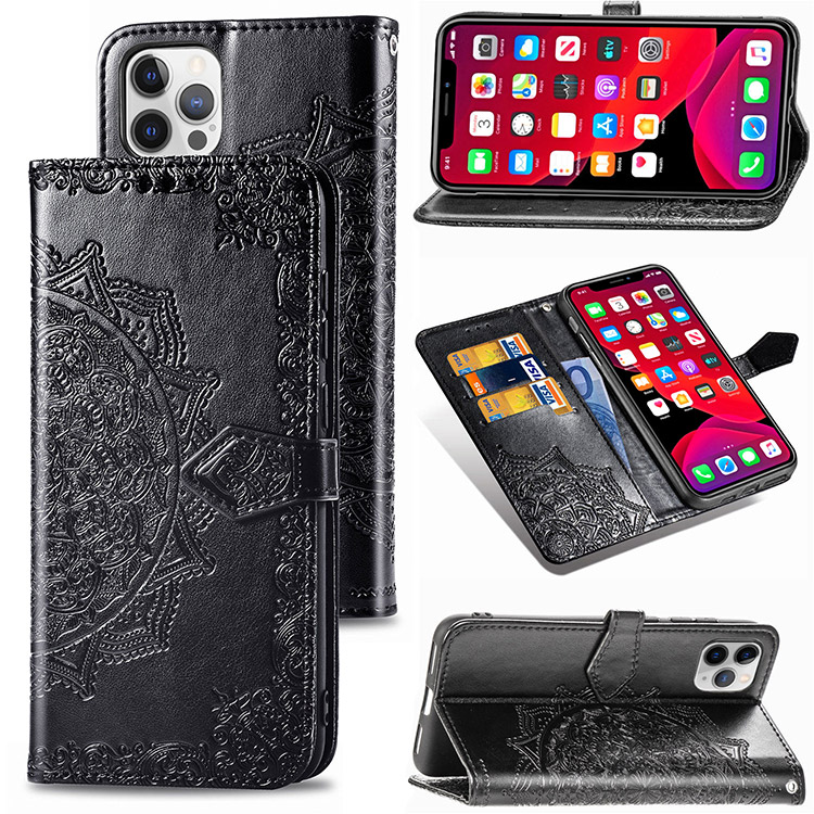 TTNAO Cover Portafoglio Per IPhone 12/12 Pro - Pelle Sintetica Blu Con Slot, Cinturino E Vetro Inclusi