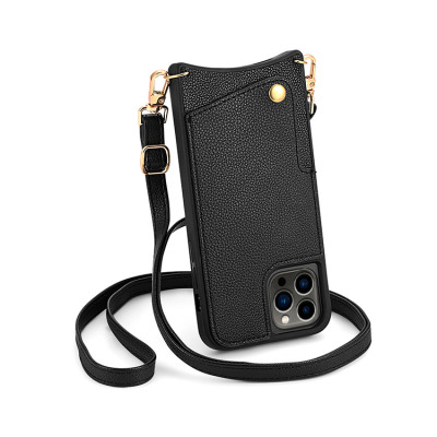 Decase for iPhone 14 Pro Max Case, Wallet Card Holder Luxury PU Leather  Cover Lanyard Crossbody Strap Women Girl Magnetic Clasp Kickstand Heavy  Duty