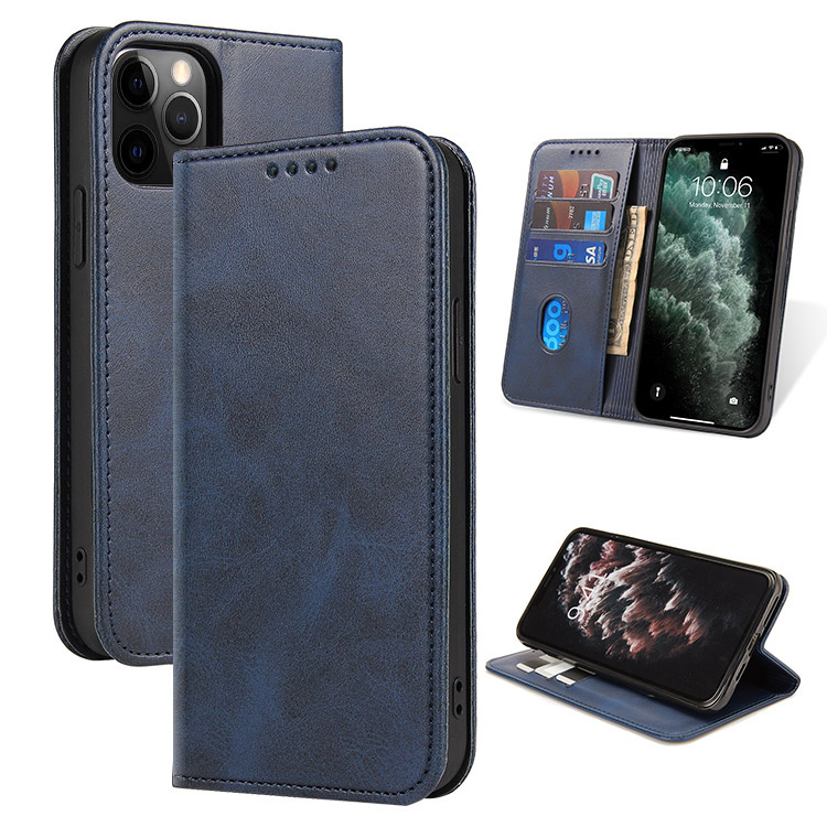 Cover for Leather Kickstand Mobile Phone case Card Holders Extra-Shockproof Business Flip Cover iPhone 11 Pro Flip Case 