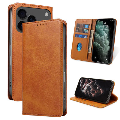 iPhone 17 Pro Max Case - Folio Flip Wallet Phone Case - Best Sellers,  Casebus Magnetic Folio Wallet Phone Case, Premium Leather, Credit Card Holder, Magnetic Closure, Flip Kickstand Shockproof Case - BRYCE