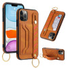 Casebus - Hand Strap Holder Wallet Phone Case - Premium Leather, Credit Card Holder, Kickstand Shockproof Case