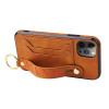 Casebus - Hand Strap Holder Wallet Phone Case - Premium Leather, Credit Card Holder, Kickstand Shockproof Case