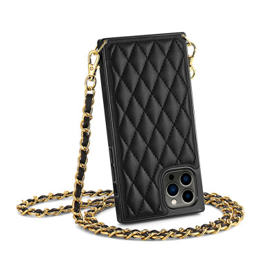 iPhone 13 Pro Max Case - Crossbody Wallet Phone Case - Casebus Crossbody Leather Phone Case for Lady, with Detachable Adjustable Strap - SMEDT