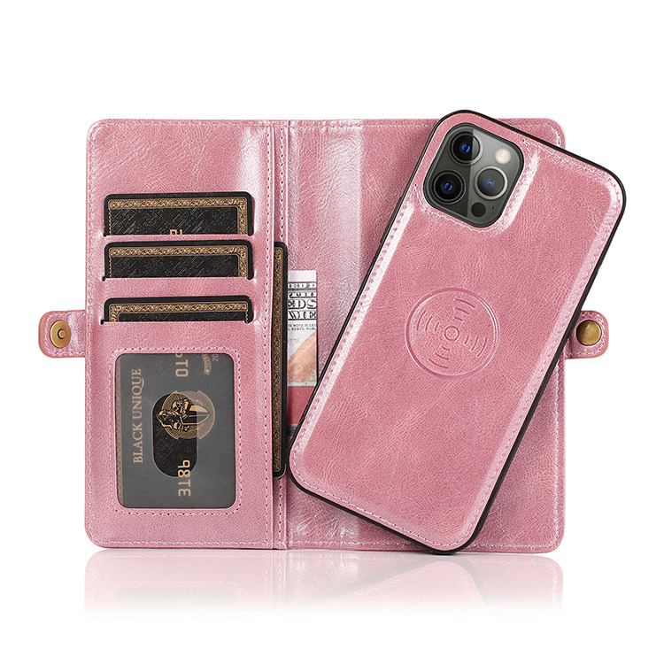 iPhone 12 Case - Detachable Folio Flip Wallet Phone Case - Casebus ...