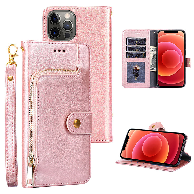 For Samsung Galaxy A03s Wallet Case,Leather Zipper Magnetic Flip Card Phone  Case