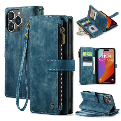 Samsung Galaxy S20 Ultra Cases Casebus - Zipper Flip Folio Wallet Phone Case - Premium Leather Cover with Card Slots Cash Pocket Magnetic Closure and Kickstand
