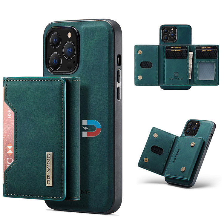 Casebus iPhone 14 Pro Max Wallet Case - Flip Folio - Credit Card Slot - Stand - PU Leather - Magnetic - Khaki - Wallet Cover