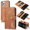 Casebus - Tri Fold Phone Wallet Case - Leather Magnetic Detachable 15 Card Slots 2 Cash Pockets Kickstand Cover Support Wireless Charging