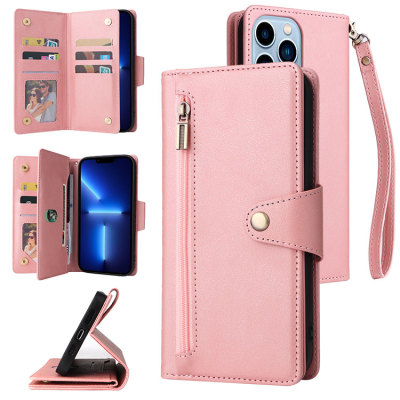 Samsung Galaxy S20 Ultra Cases Casebus - Multi Card Zipper Wallet Phone Case - 7 Card Slots Cash Pocket Kickstand Strap Leather Folio Flip Magnetic Cover