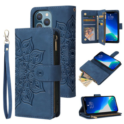 Samsung Galaxy A21 Case - Folio Flip Wallet Phone Case - Classic Mandala Pattern Folio Flip - FLIPPER