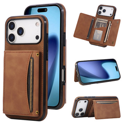 Wallet Phone Case - Casebus Slim Wallet Phone Case, with 6 Credit Card Slots, Double Magnetic Clasp PU Leather Folio Flip Kickstand Shockproof Cover - CHANDLER