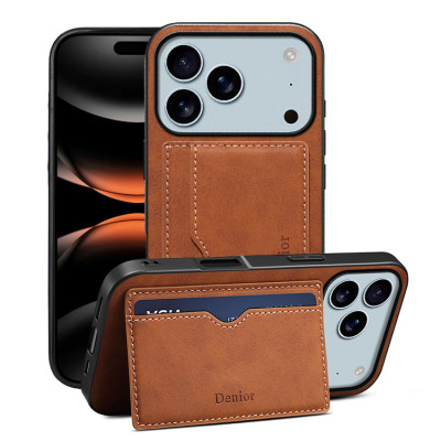 iPhone 13 Pro Max Case - Wallet Phone Case - Casebus Ultra Slim Wallet Phone Case, With Credit Card Slot Leather Kickstand Shockproof Cover - PETEY