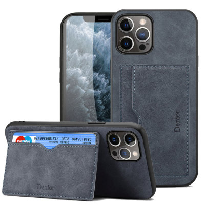 iPhone X/XS Case - Wallet Phone Case - Casebus Ultra Slim Wallet Phone Case, With Credit Card Slot Leather Kickstand Shockproof Cover - PETEY