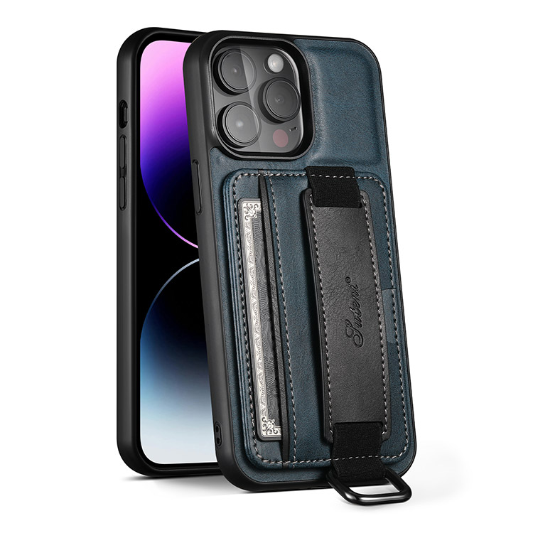 Casebus iPhone Xs Max Wallet Case - Credit Card Holder - Strap - Kickstand - Brown