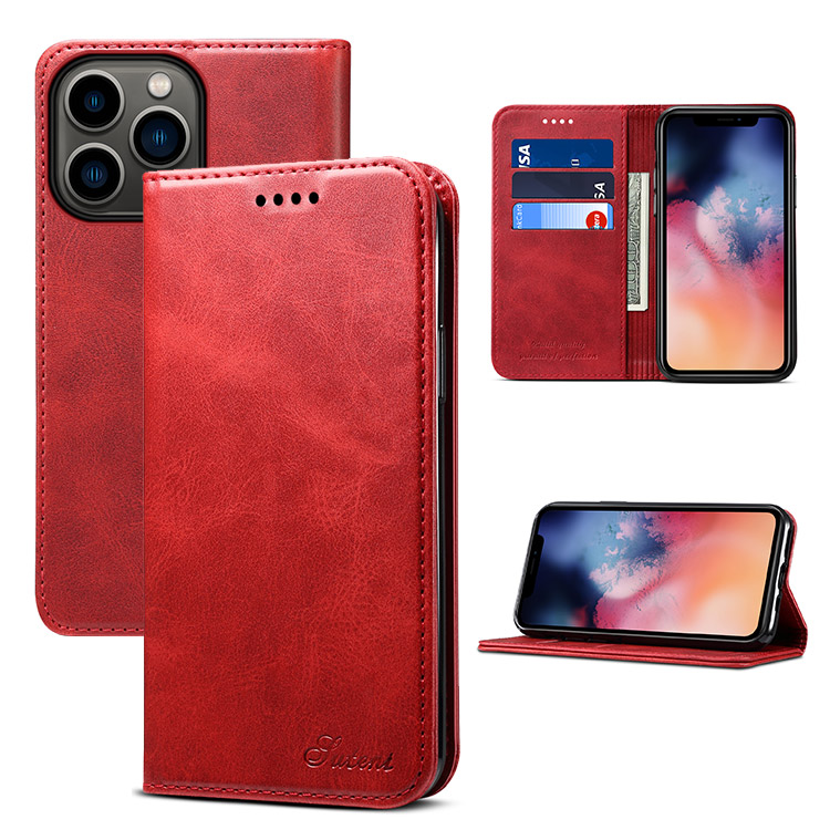 HoldingIT Leather Wallet Phone Case Compatible with iPhone 13