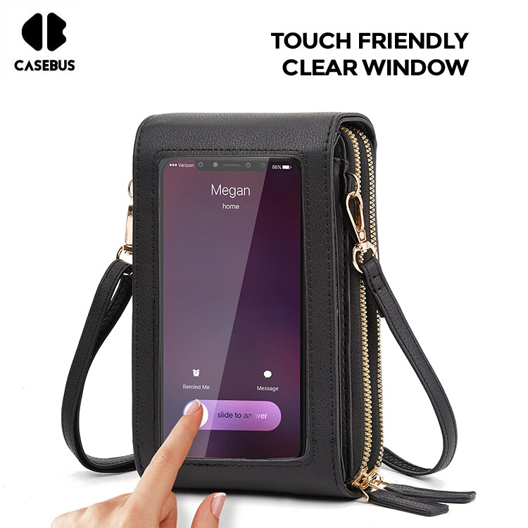 Buy Multi-Functional Clear Window Crossbody Bag Phone Purse Wallet Case  Wristlet Bag Adjustable Strap For Travel at Amazon.in