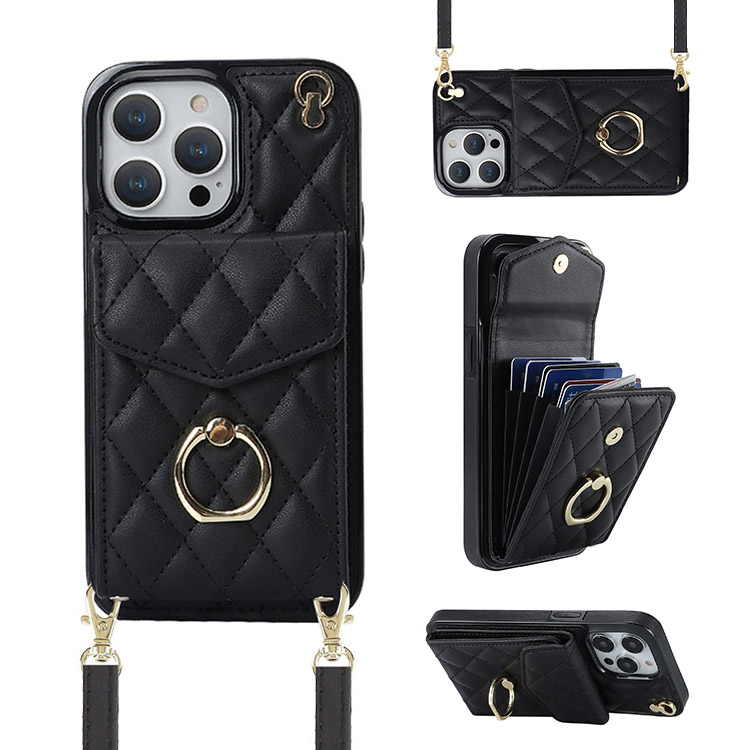 iPhone 13 Pro Max Case - Wallet Crossbody Phone Case - Casebus Crossbody  Wallet Phone Case, 360 Rotation Ring Holder, Card Slots & Detachable Wrist  Strap, RFID Blocking, Kickstand, Shockproof Cover - HAIDEE - Casebus