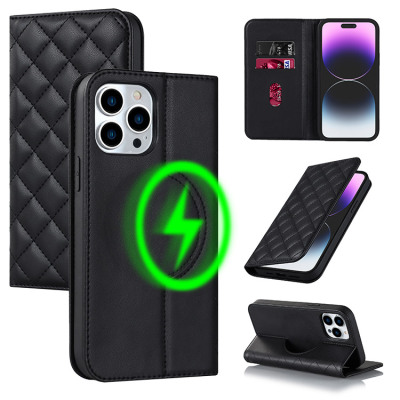 iPhone 11 Case - Wallet Folio Flip Phone Case - Casebus Wallet Phone Case Compatible with MagSafe, Magnetic Flip Folio, Support Wireless Charging, RFID Blocking, Card Holder, Kickstand, Shockproof Cover - SINDRE