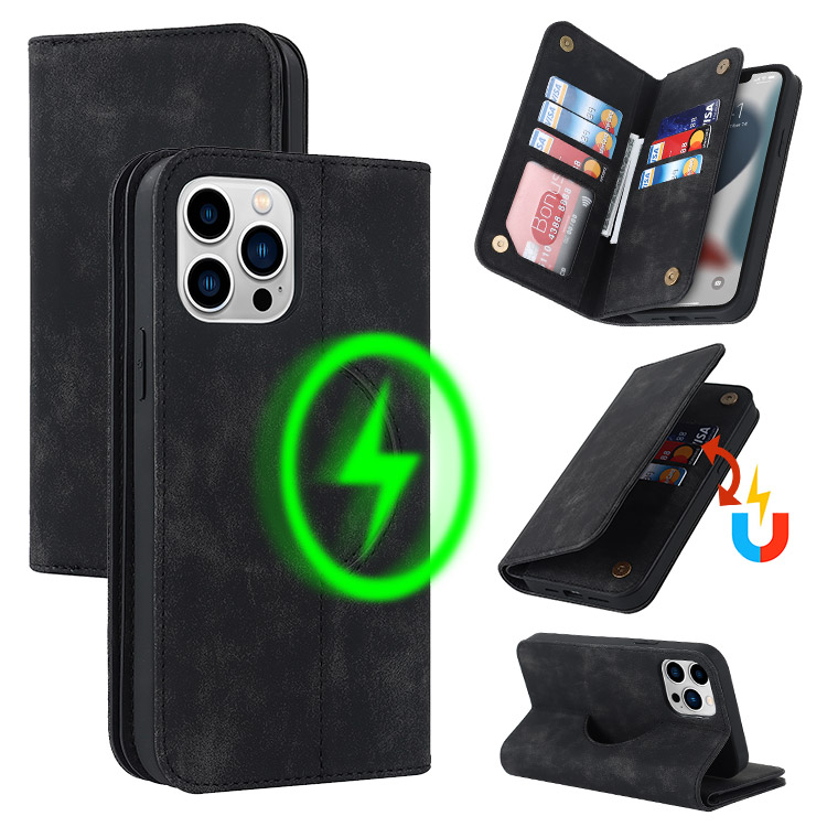 iPhone 13 Mini Case - Wallet Folio Flip Phone Case - Casebus Wallet Phone  Case Compatible with MagSafe, Large Capacity, Cash Pocket, Card Slots, Flip  Folio, Magnetic Closure & RFID Blocking, Support