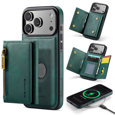 iPhone 17 Pro Max Case - Detachable Wallet Phone Case - Casebus Magnetic Detachable Wallet Phone Case, Tri Fold 6 Card Slots Zipper Pocket Shockproof Back Cover - ALLISON M5