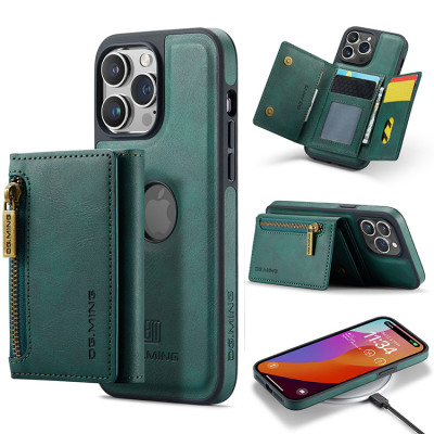 Detachable Wallet Phone Case - Casebus Magnetic Detachable Wallet Phone Case, Tri Fold 6 Card Slots Zipper Pocket Shockproof Back Cover - ALLISON M5
