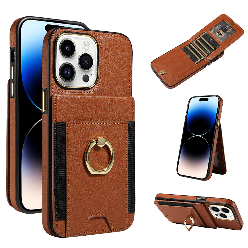 iPhone 14 Case - Wallet Phone Case - Casebus 360 Rotation Finger Ring ...