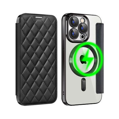Samsung Galaxy Z Flip 4 Case - Wallet Folio Flip Phone Case - Casebus Magnetic Flip Phone Case, Support Magsafe, Built in Camera Lens Protector, Shockproof Protective Cover - DREW