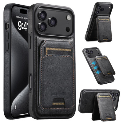 iPhone 17 Pro Max Case - Wallet Detachable Phone Case - Casebus Detachable Wallet Phone Case, Leather, Support Wireless Charging, Card Slots Pocket Shockproof Protective Cover - ARMONDO