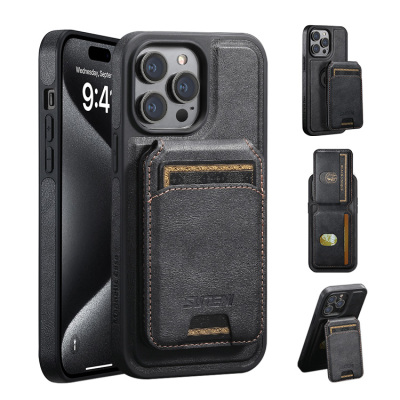 iPhone 11 Pro Max Case - Wallet Detachable Phone Case - Casebus Detachable Wallet Phone Case, Leather, Support Wireless Charging, Card Slots Pocket Shockproof Protective Cover - ARMONDO